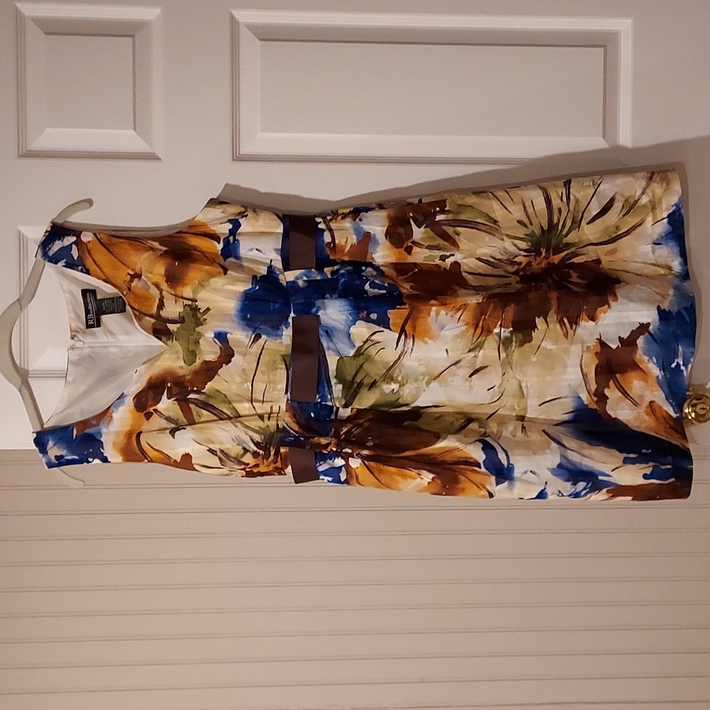 NWOT Women's RB Collection 100% Cotton Spring Dress Size 14